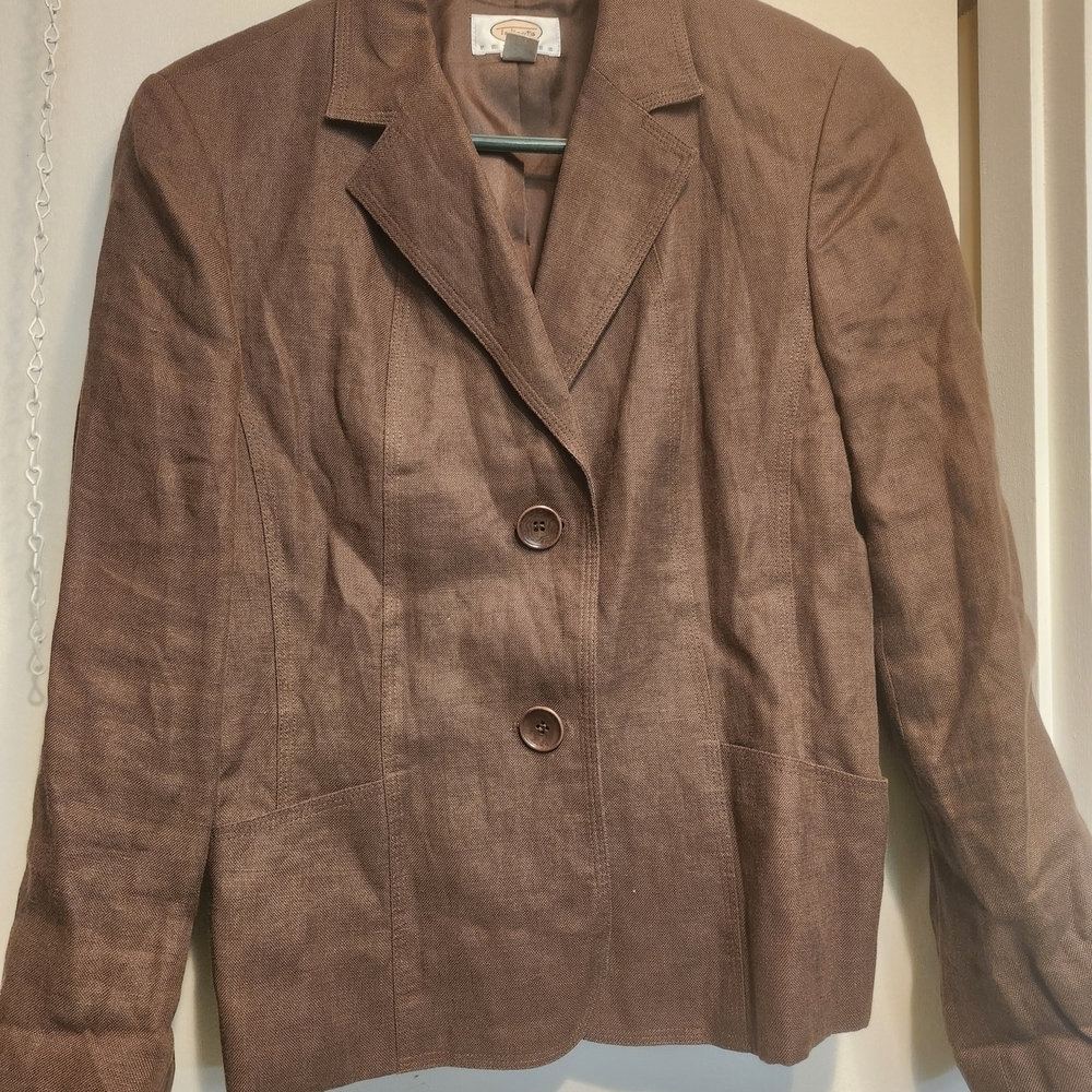 Talbots Chocolate Brown Blazer